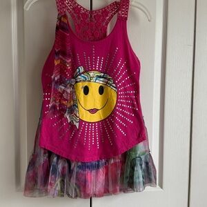 Justice White Garment with Pink Accents